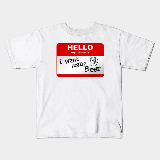 Hello my name is Kids T-Shirt by Smurnov